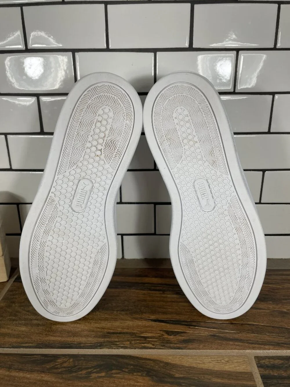 Puma Smash Platform v3 Shoes Womens Size 9 White Leather Casual Low Top Sneakers